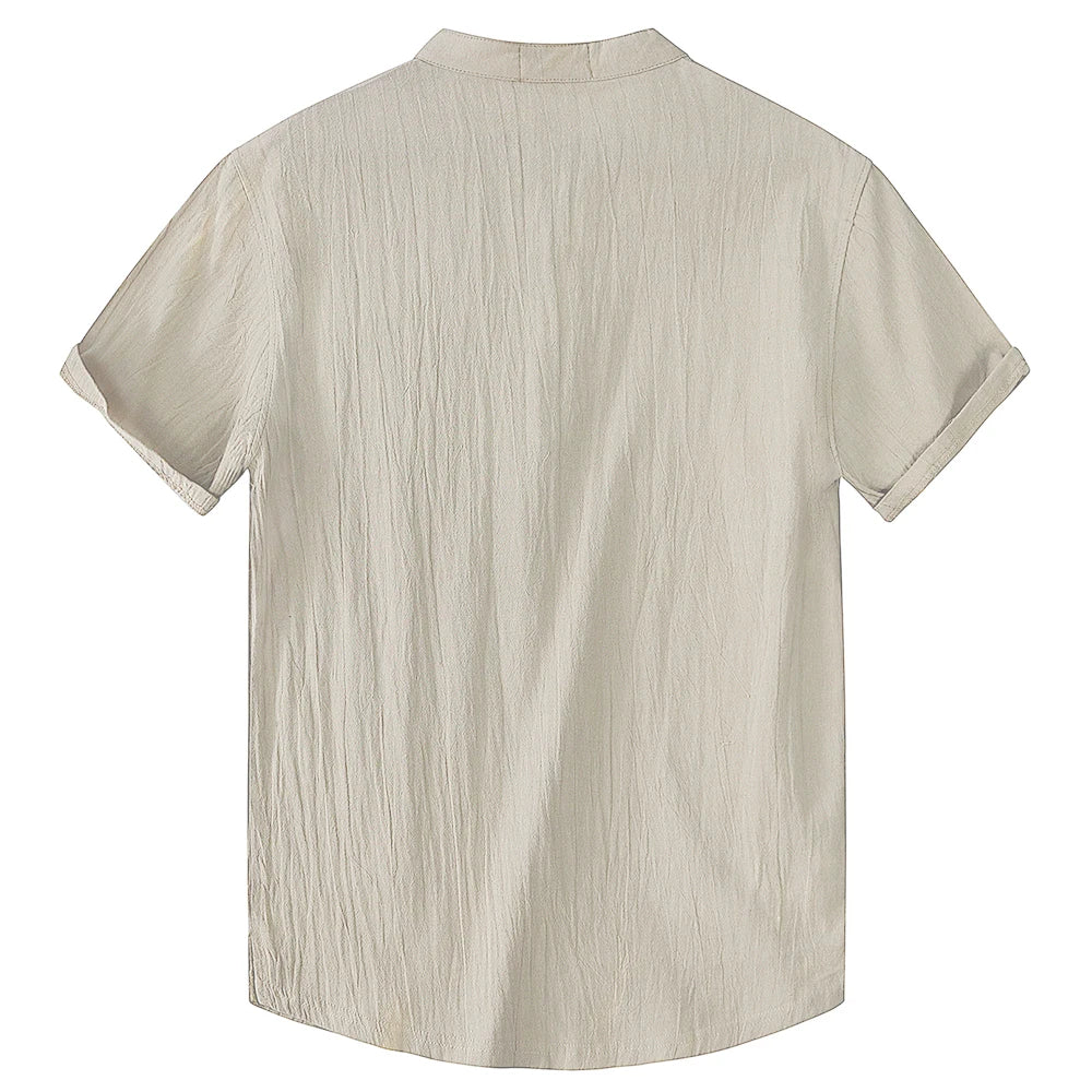 Men’s Short Sleeved Linen Shirt