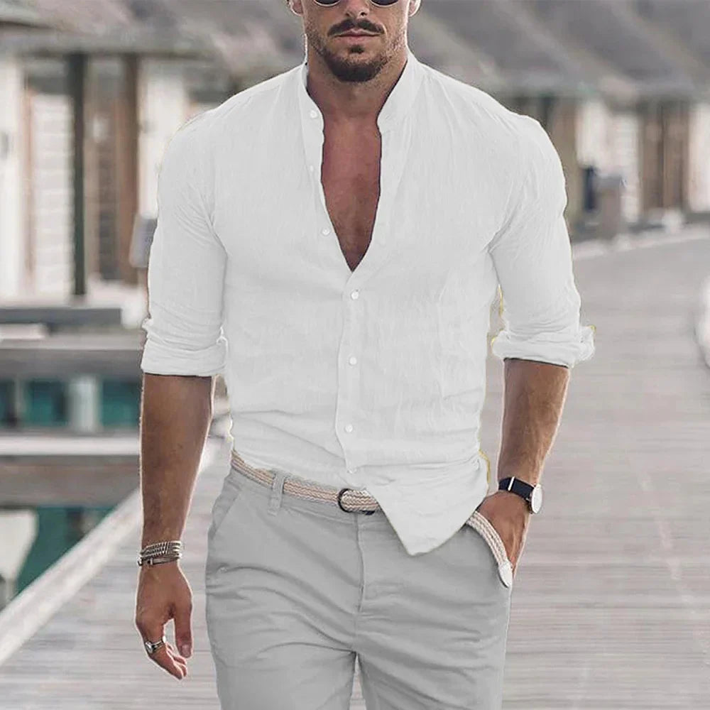 Orlandi Men’s Linen Shirt