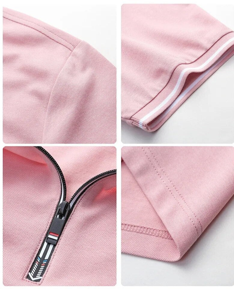 Zíper Men’s Polo Shirt