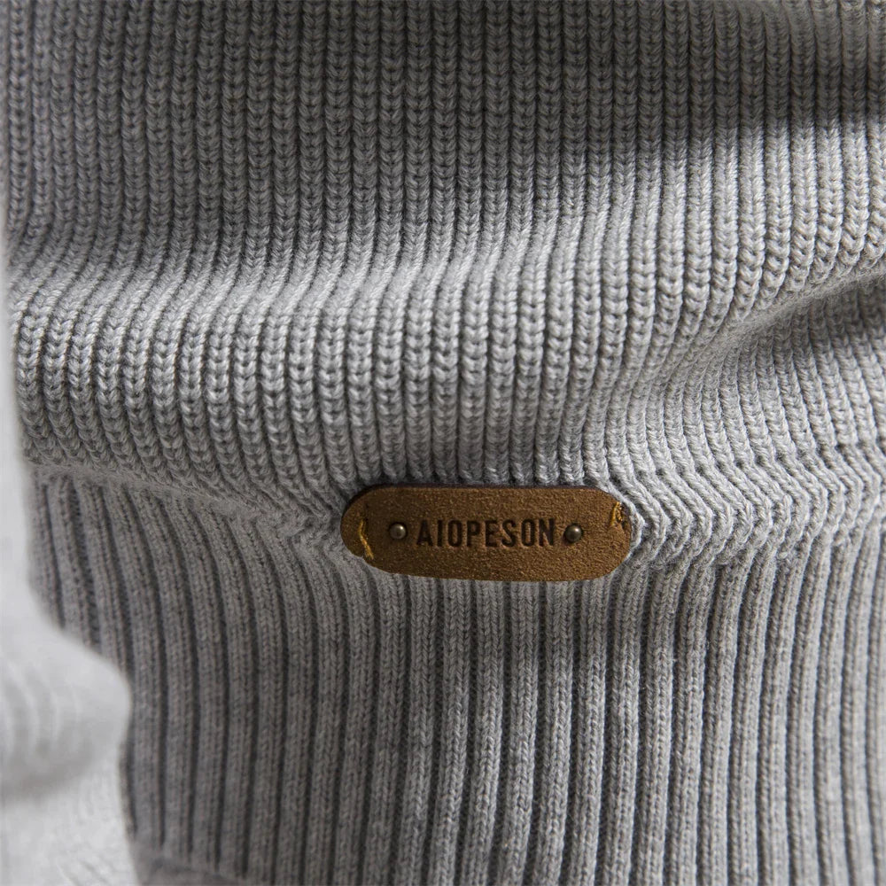 Quarter-Zip Men’s Cotton Jumper