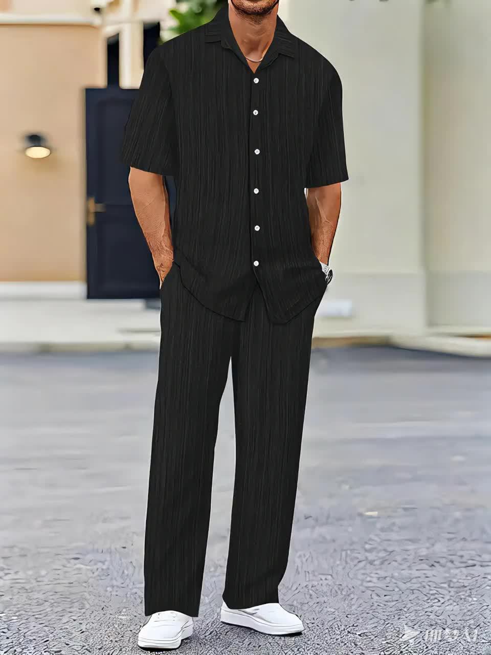 Elias Striped Two-Piece Summer Set