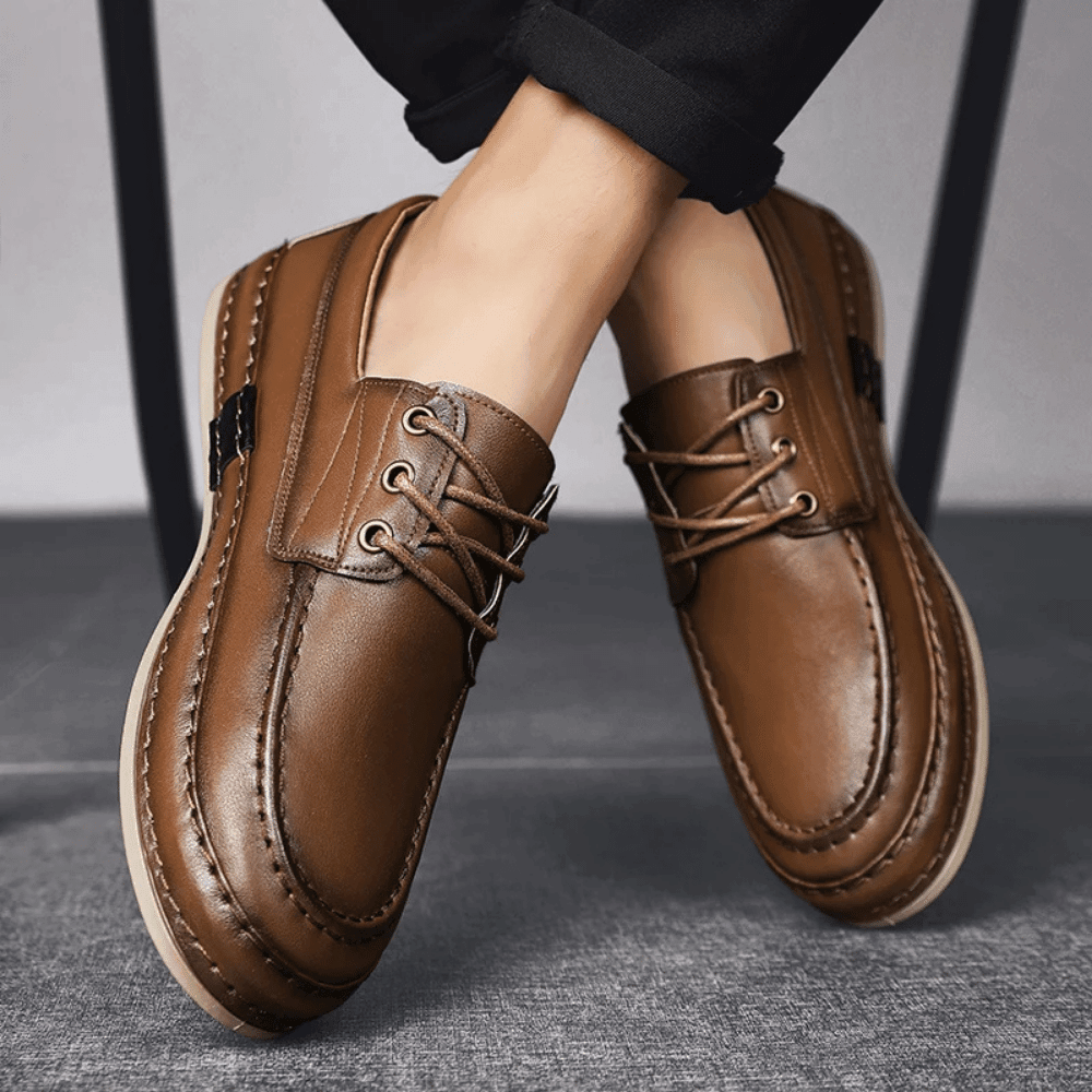 Oryzonwear Leather Men's Dockside Moccasin