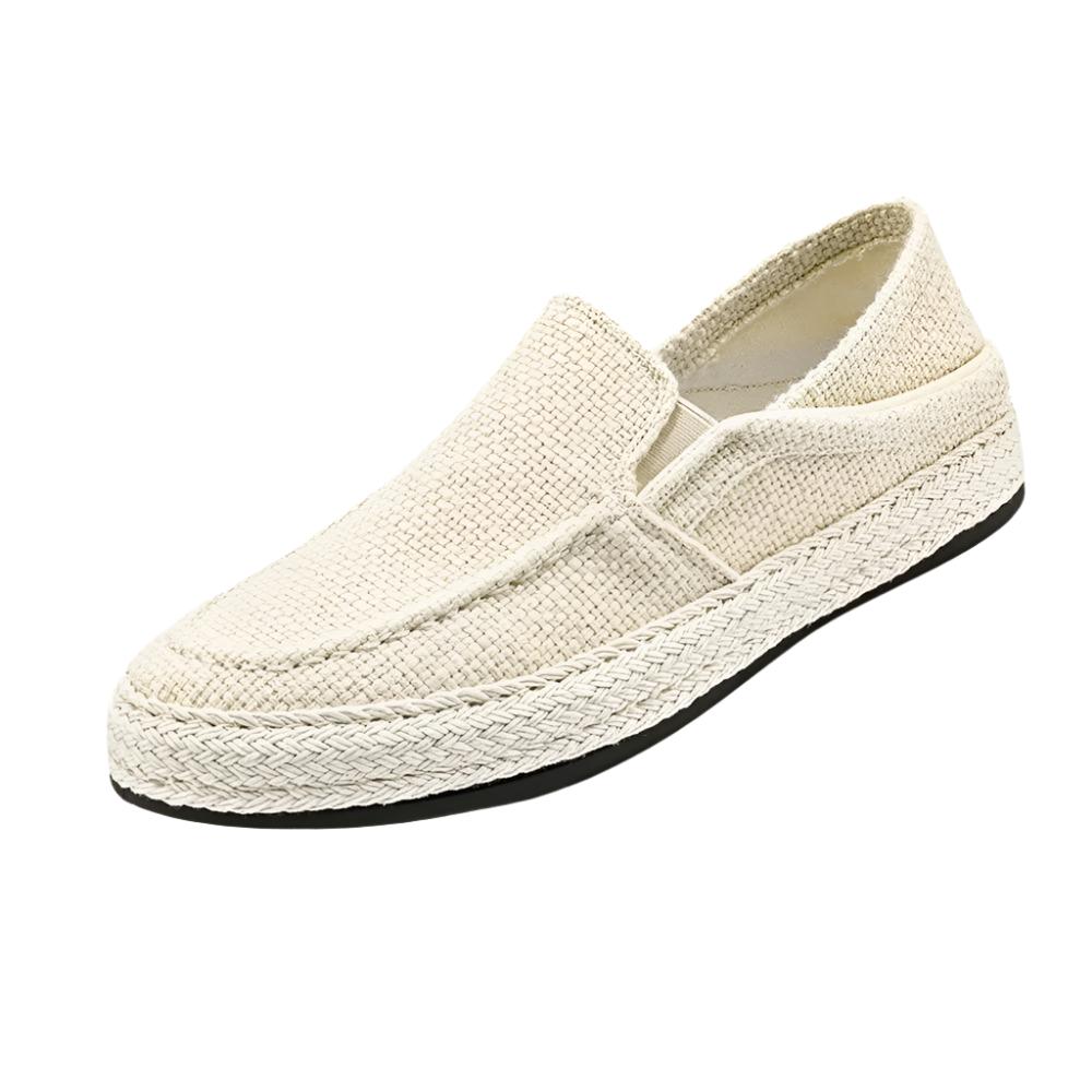 Men's Linen Slip On Moccasin Oryzonwear Santa Giulia