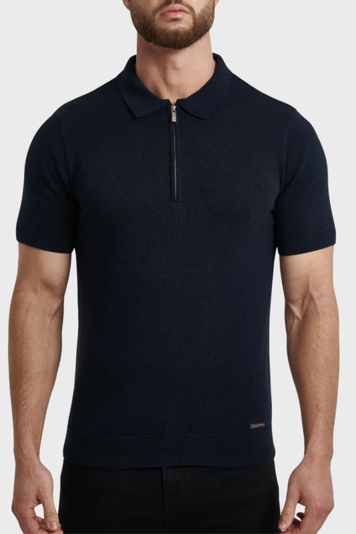 Pima Oryzonwear Zip Polo Shirt