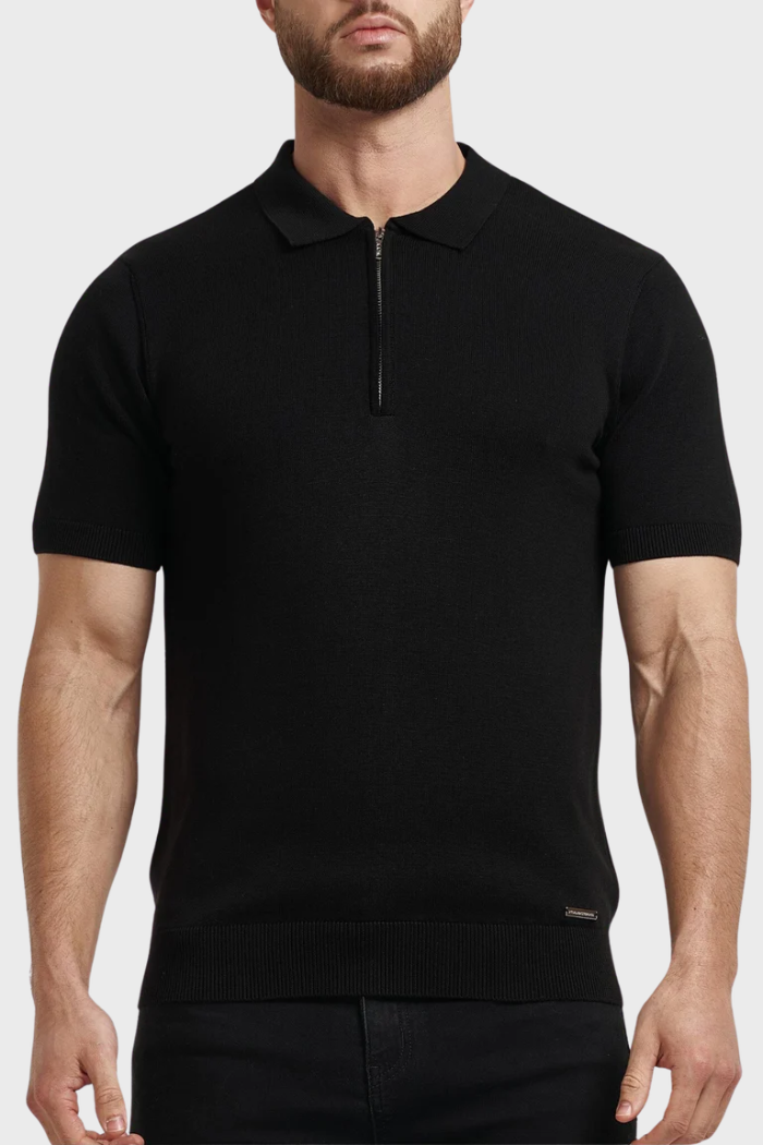 Pima Oryzonwear Zip Polo Shirt