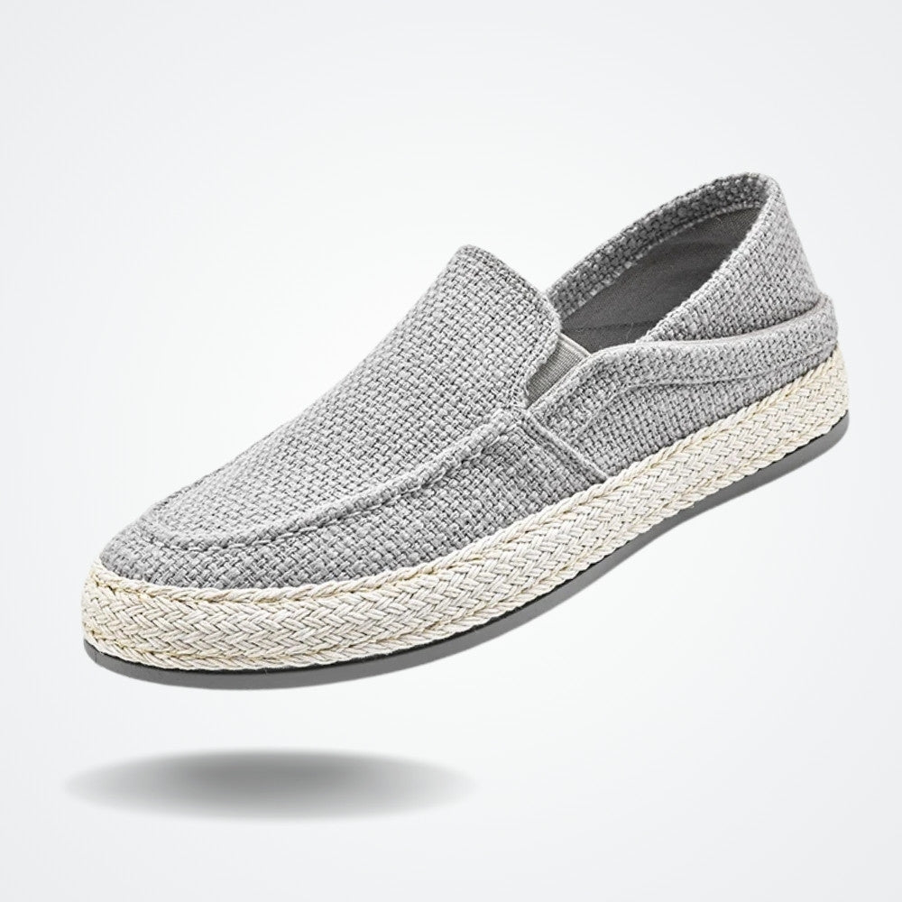 Men's Linen Slip On Moccasin Oryzonwear Santa Giulia