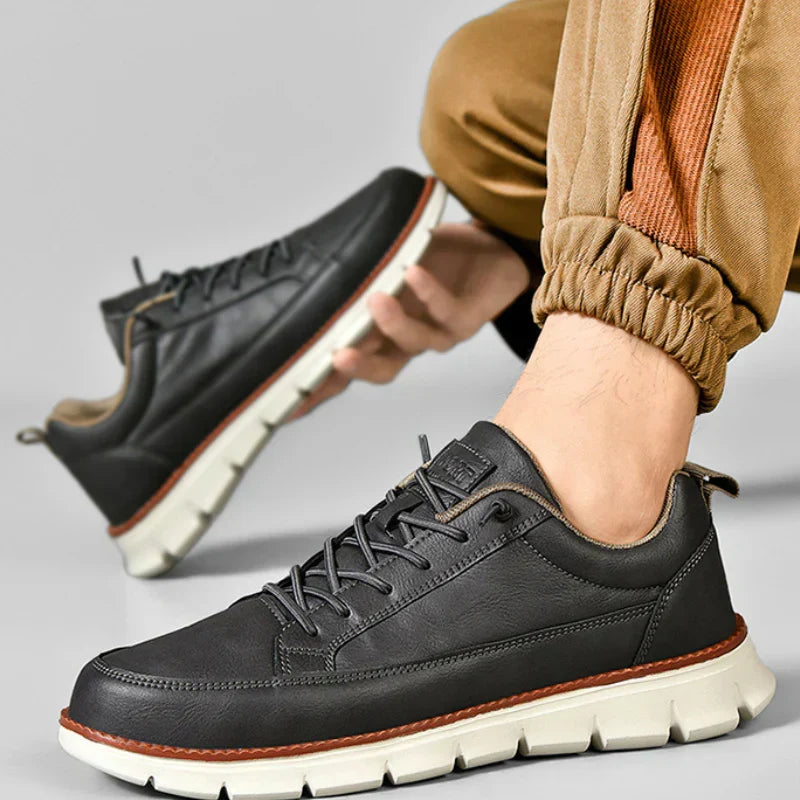 Leo Crafted Leather Trainers