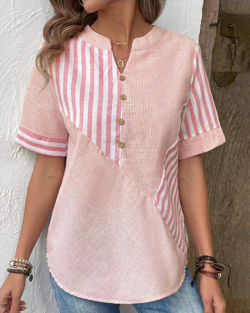 ANYA STRIPED BLOUSE
