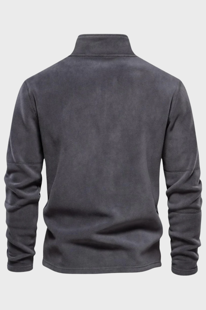 Oryzonwear Suede Half-Zip Jacket