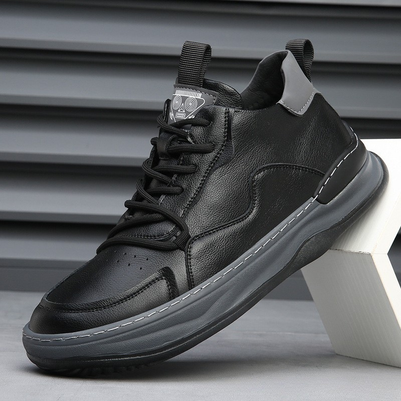 ALBERTI LEATHER TRAINERS