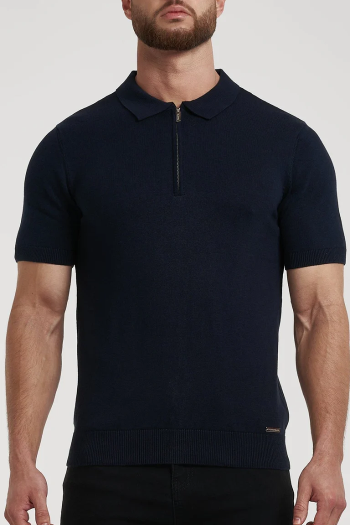 Pima Oryzonwear Zip Polo Shirt