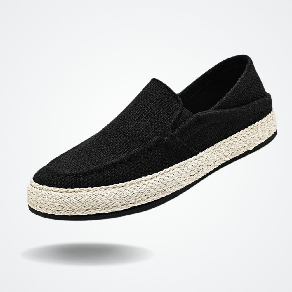 Men's Linen Slip On Moccasin Oryzonwear Santa Giulia