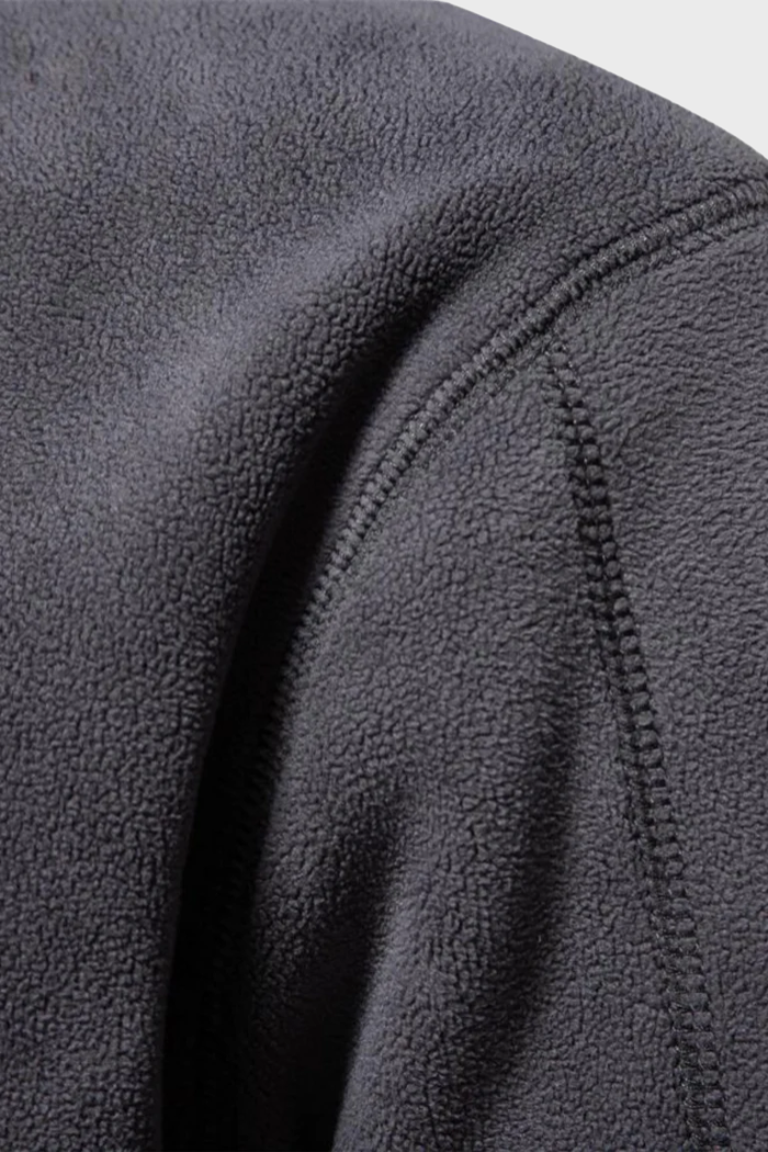 Oryzonwear Suede Half-Zip Jacket