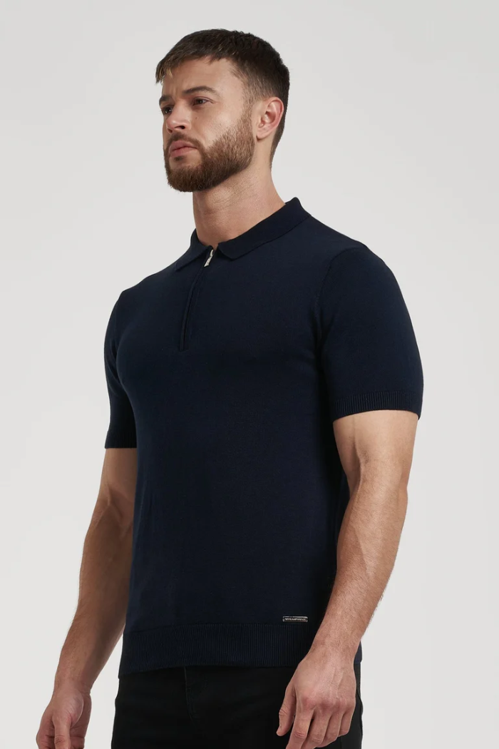 Pima Oryzonwear Zip Polo Shirt