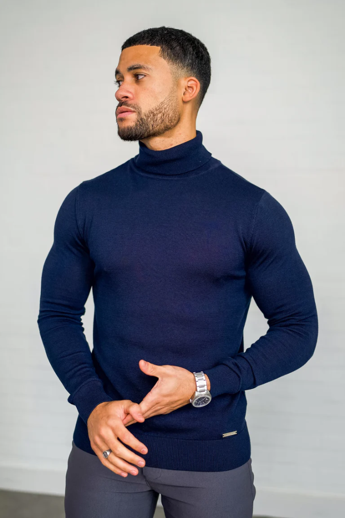 Oryzonwear High Neck Merino Knit Sweater