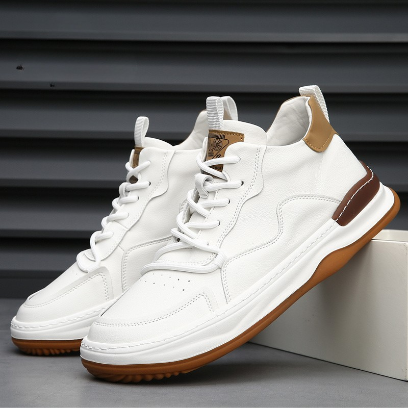 ALBERTI LEATHER TRAINERS