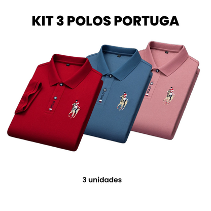Buy 2 Lightweight Portuga Men’s Polo Shirts