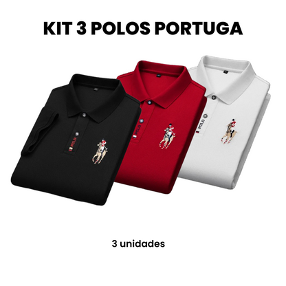 Buy 2 Lightweight Portuga Men’s Polo Shirts