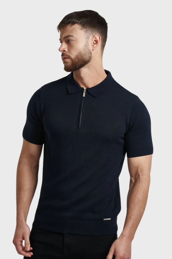 Pima Oryzonwear Zip Polo Shirt