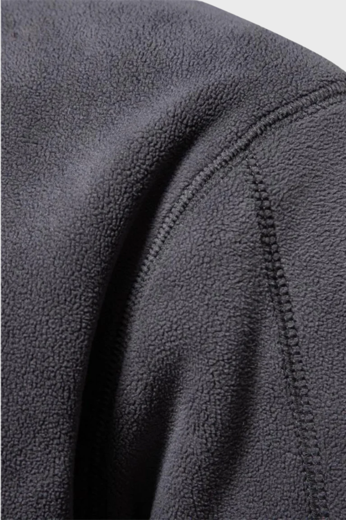 Oryzonwear Suede Half-Zip Jacket