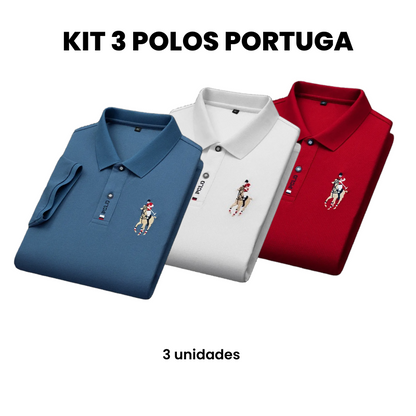 Buy 2 Lightweight Portuga Men’s Polo Shirts
