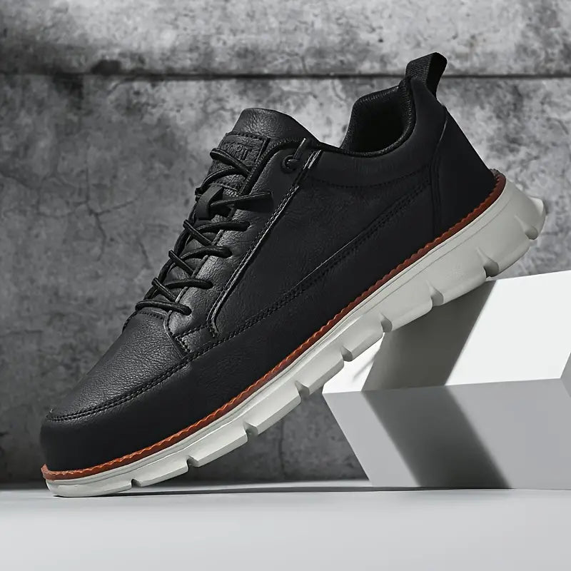 Leo Crafted Leather Trainers