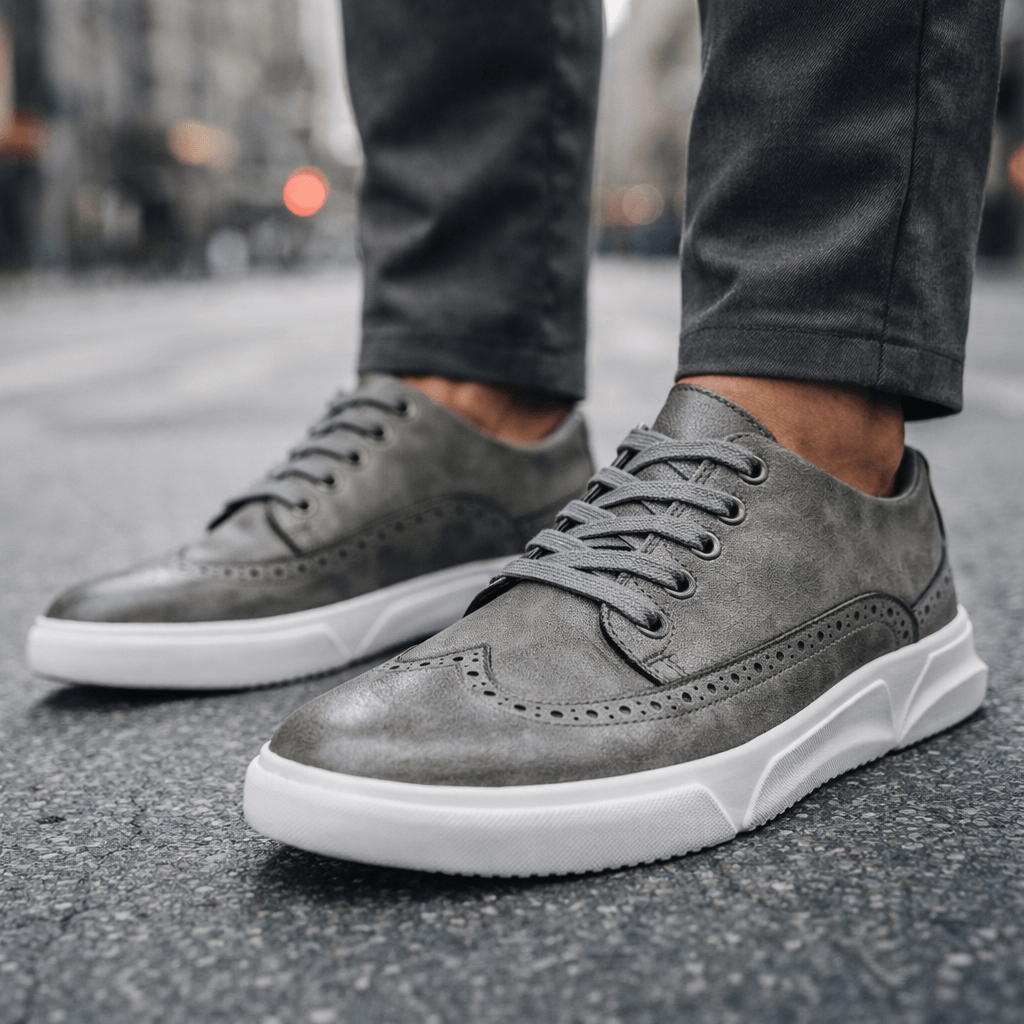 HARRINGTON LEATHER TRAINERS