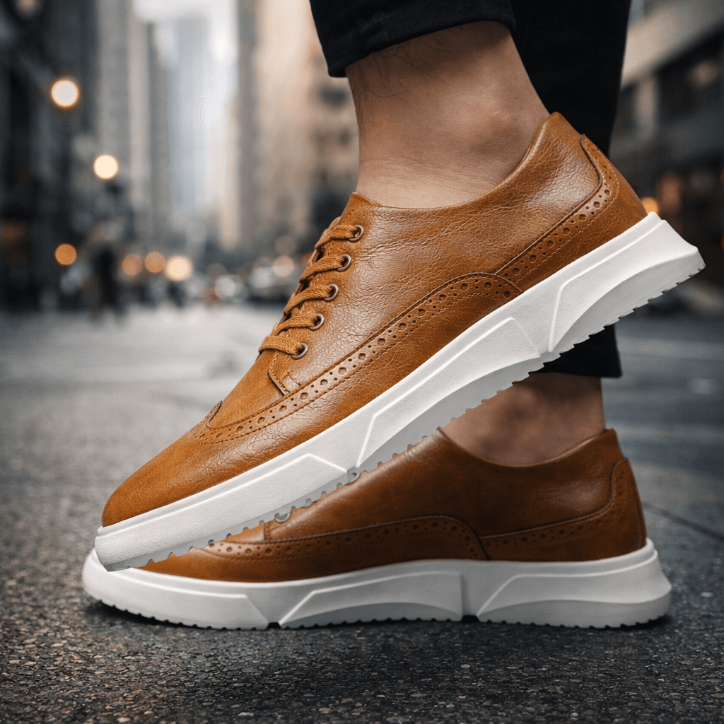 HARRINGTON LEATHER TRAINERS