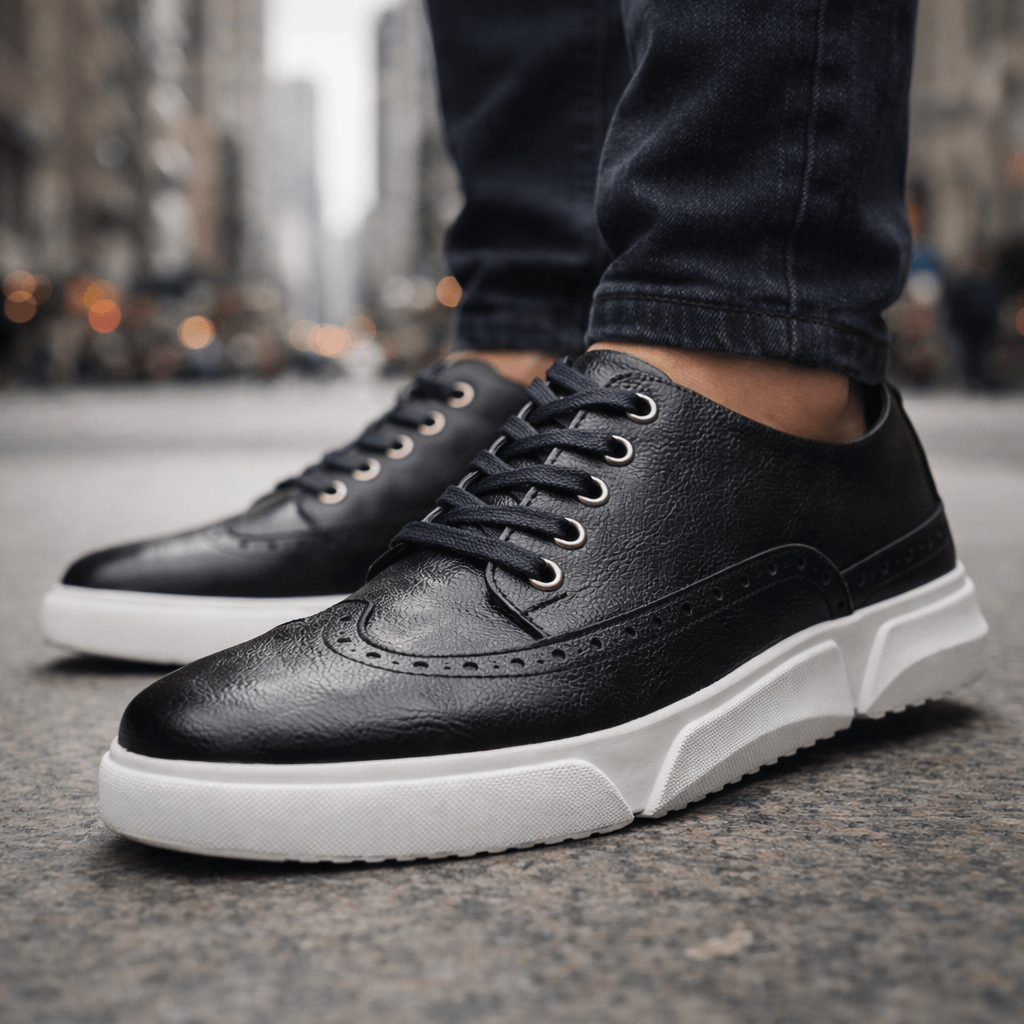 HARRINGTON LEATHER TRAINERS