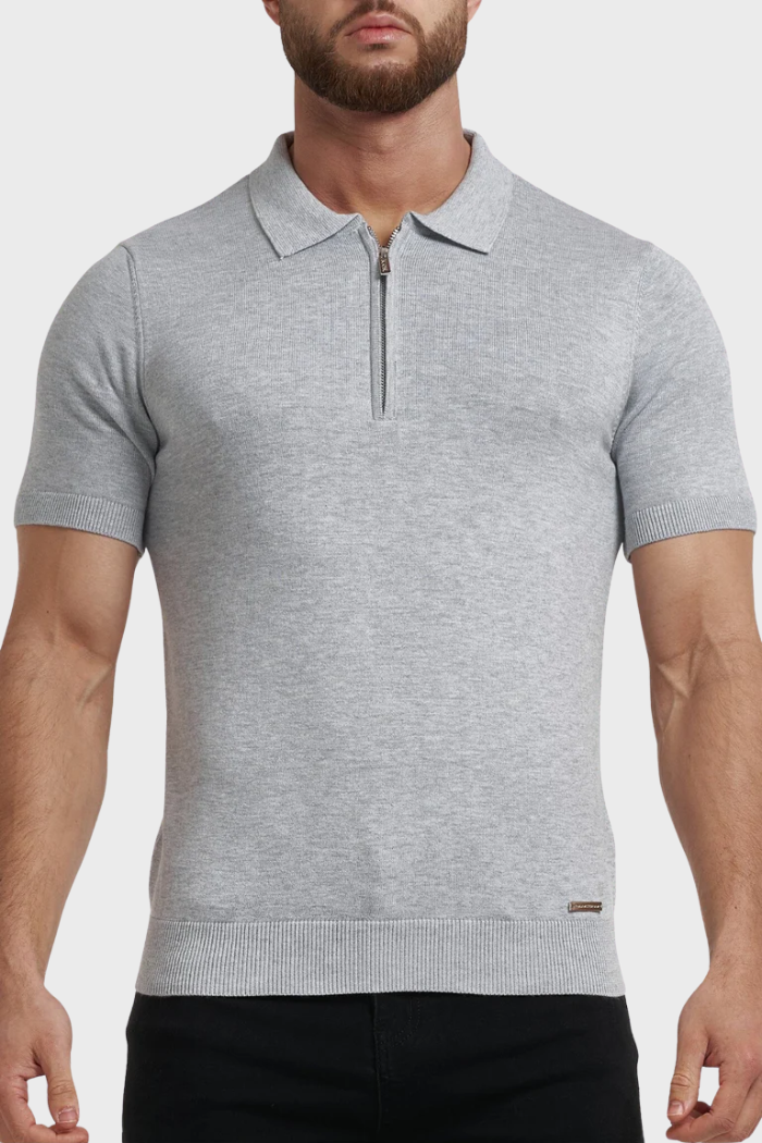 Pima Oryzonwear Zip Polo Shirt