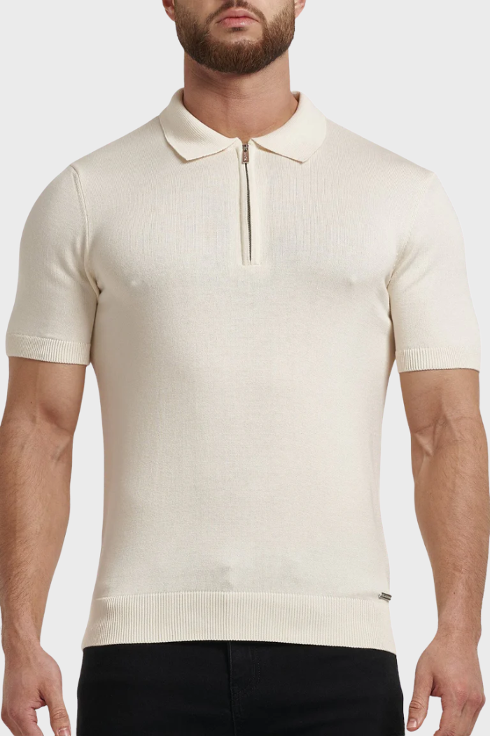 Pima Oryzonwear Zip Polo Shirt