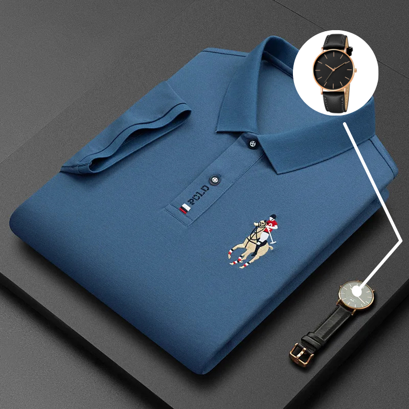 Portuga Men’s Polo Shirt + Watch Gift Set