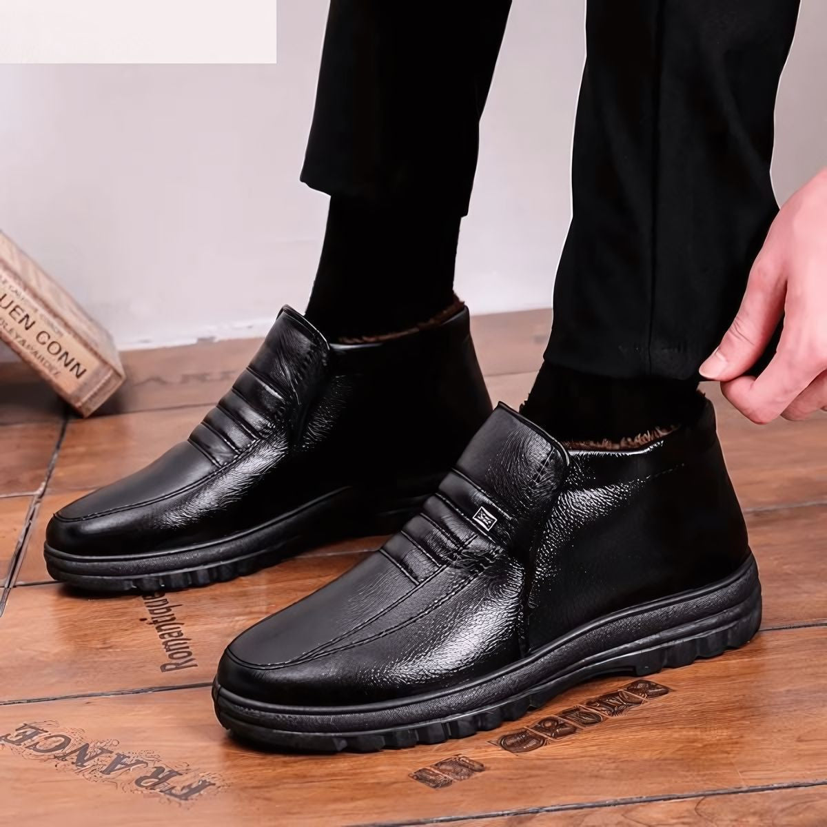 Oryzonwear Men's Winter Boot Lined in Wool