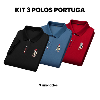 Buy 2 Lightweight Portuga Men’s Polo Shirts