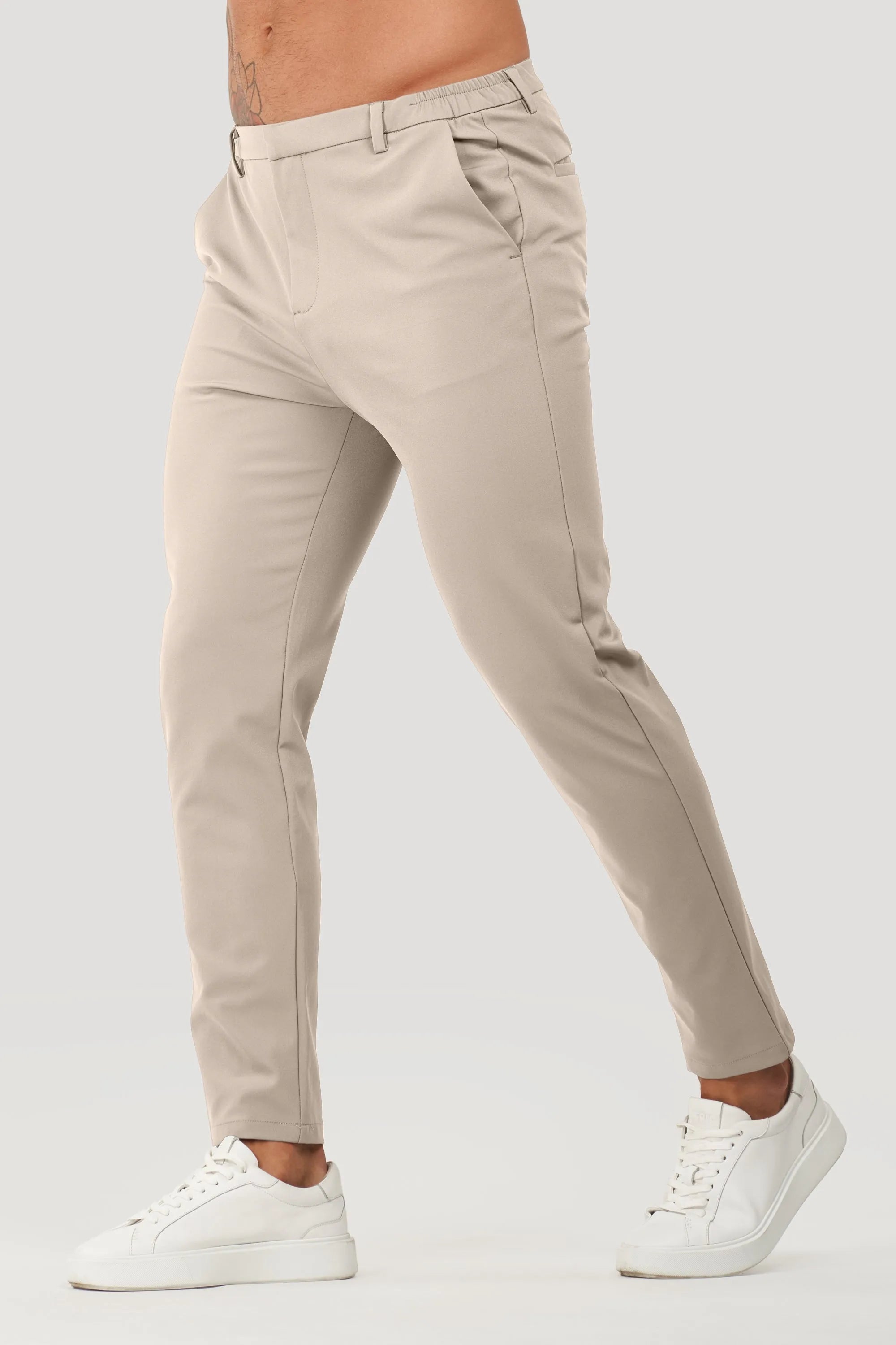 Men's Tailoring Trousers Tech Oryzonwear Beige