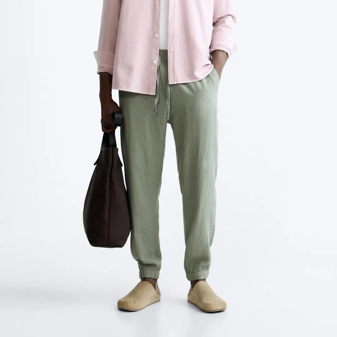 Men's Oryzonwear Jogger Linen Trousers