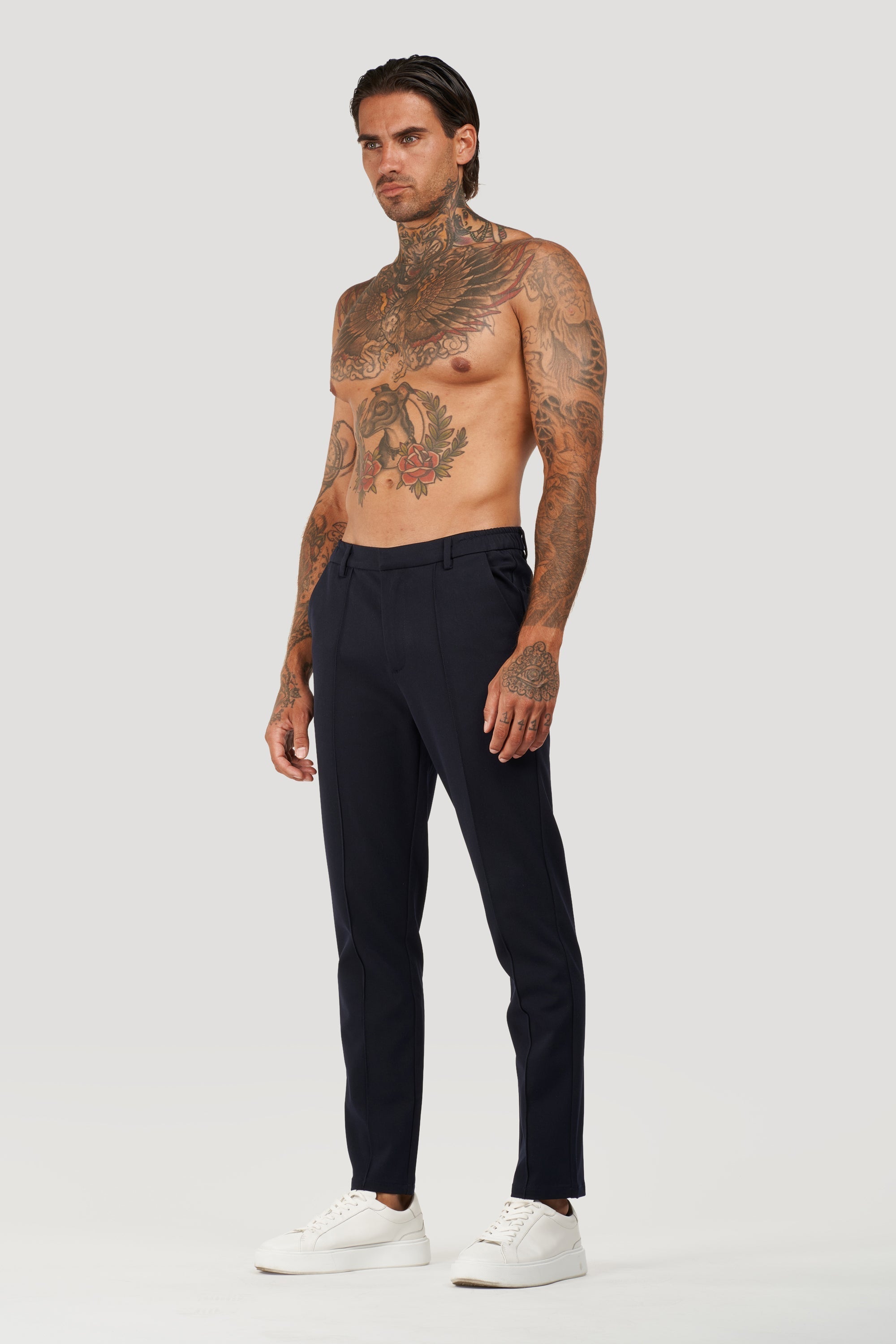 Oryzonwear Men's Tailored Trousers Navy Blue