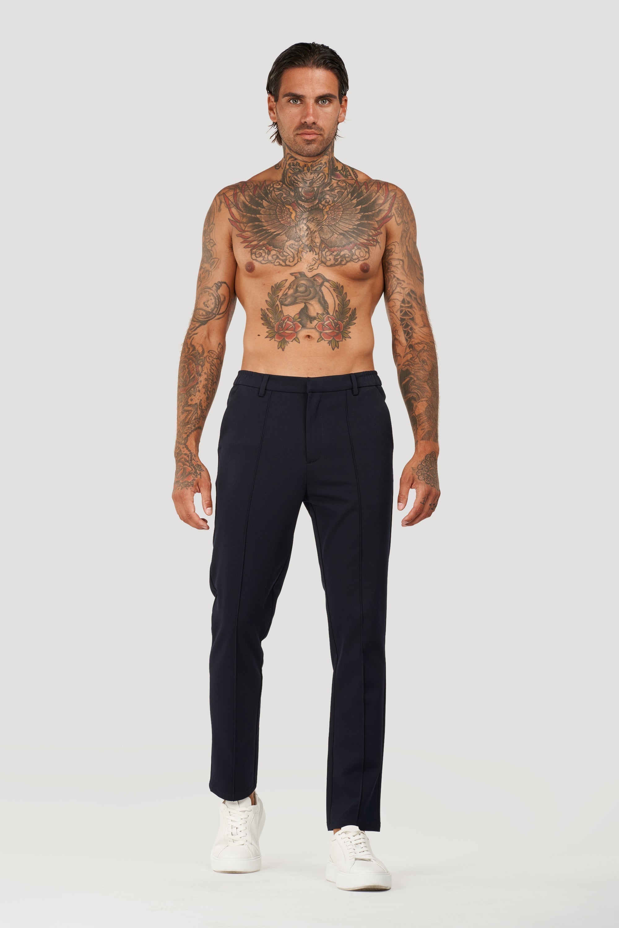 Oryzonwear Men's Tailored Trousers Navy Blue