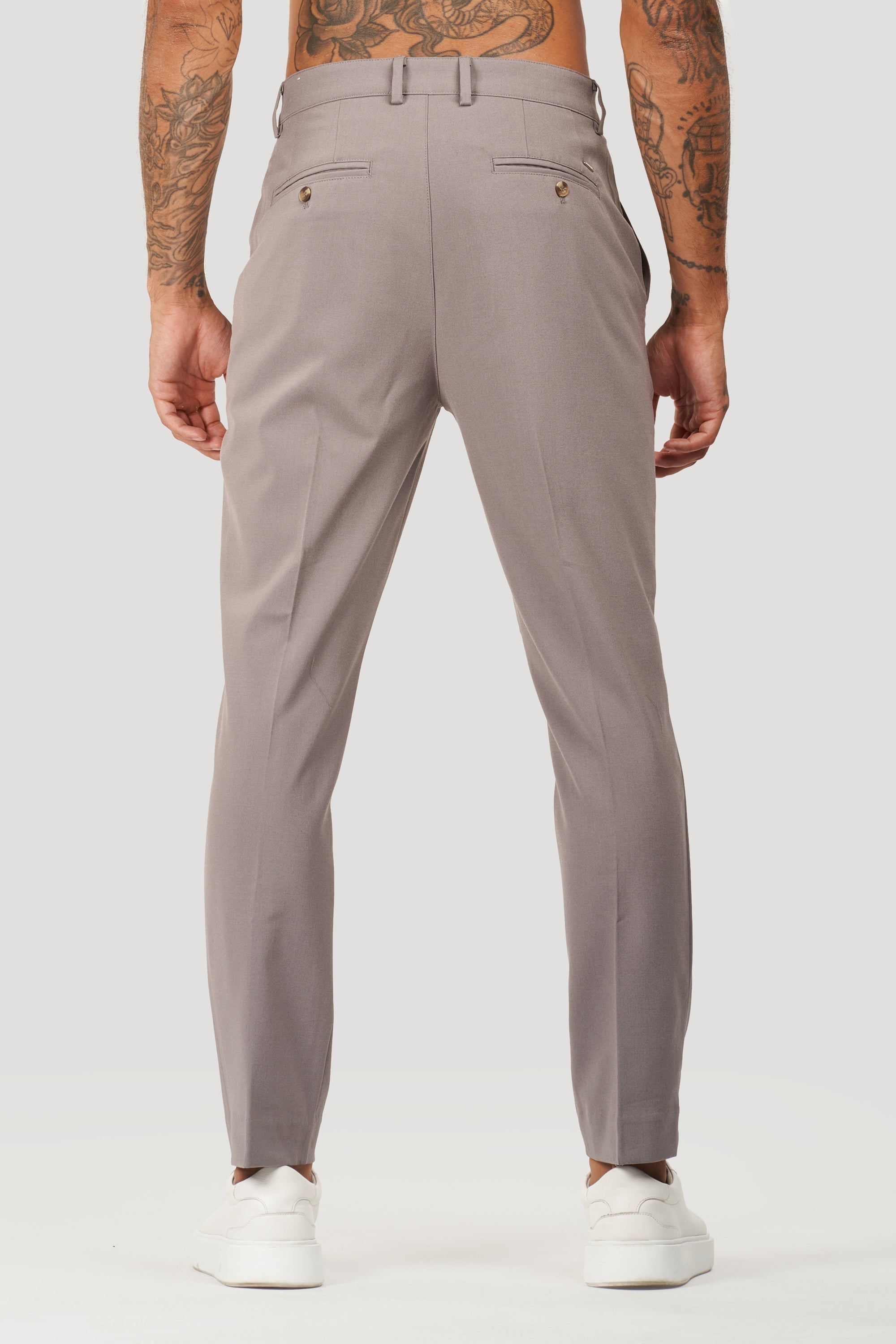 Milano Oryzonwear Men's Tailored Trousers Grey