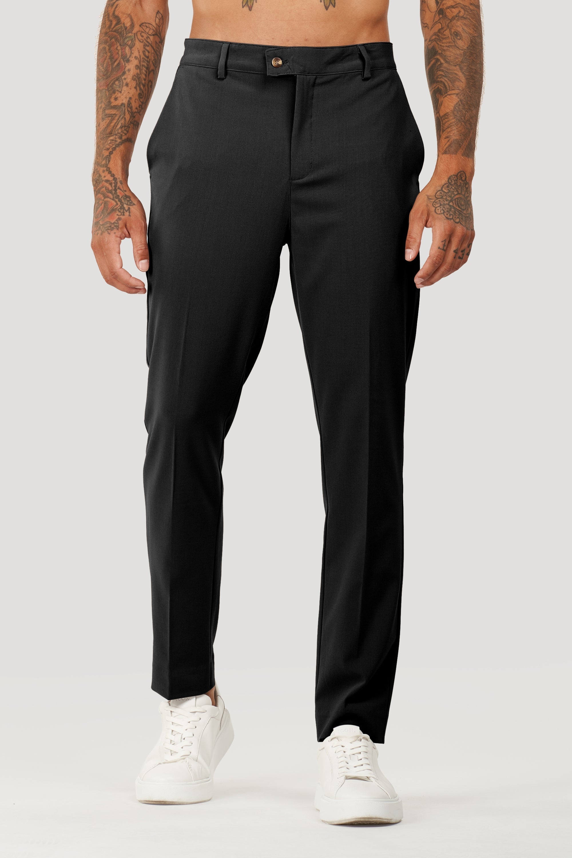 Milano Oryzonwear Men's Tailored Trousers in Black