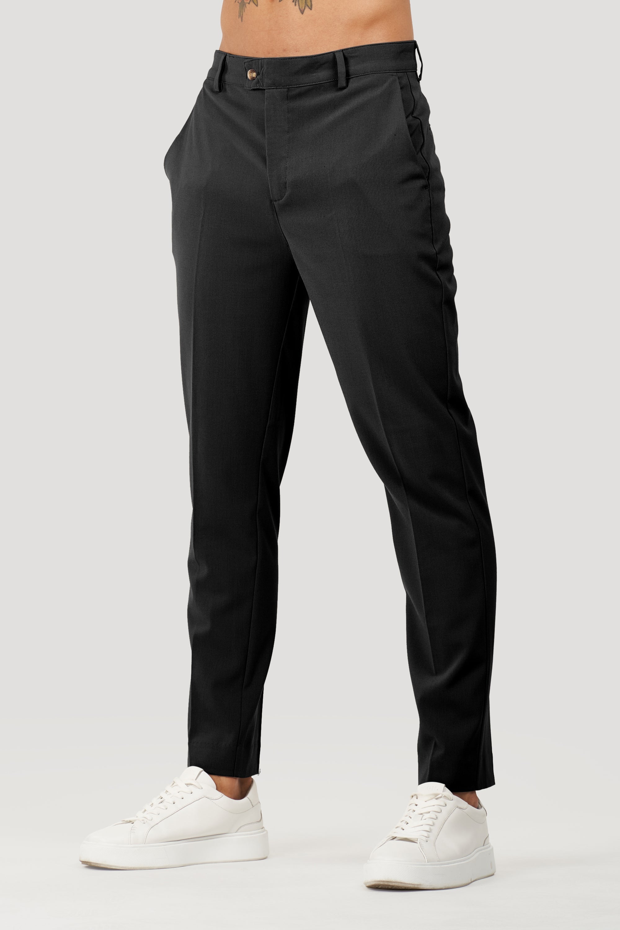 Milano Oryzonwear Men's Tailored Trousers in Black