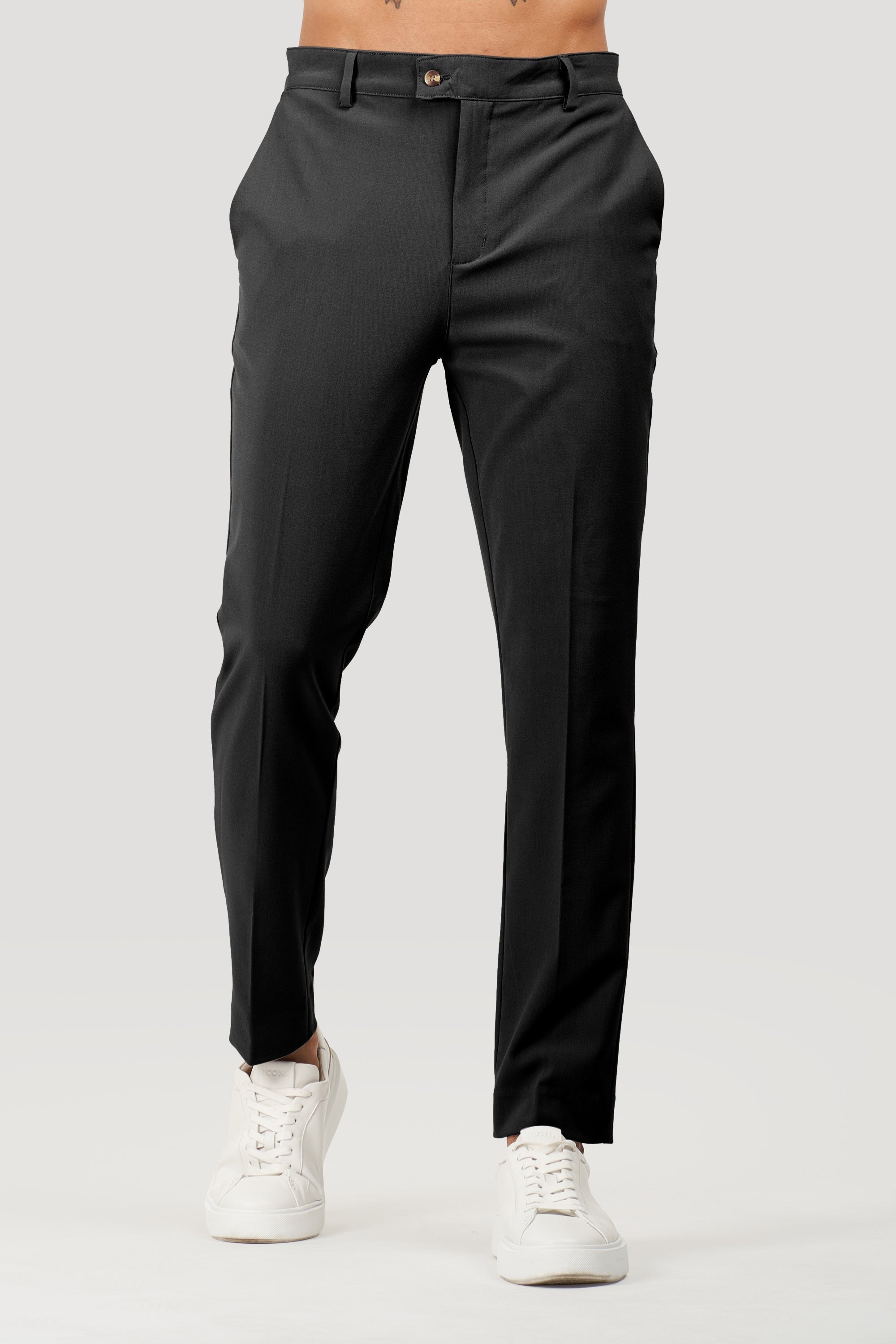 Milano Oryzonwear Men's Tailored Trousers in Black