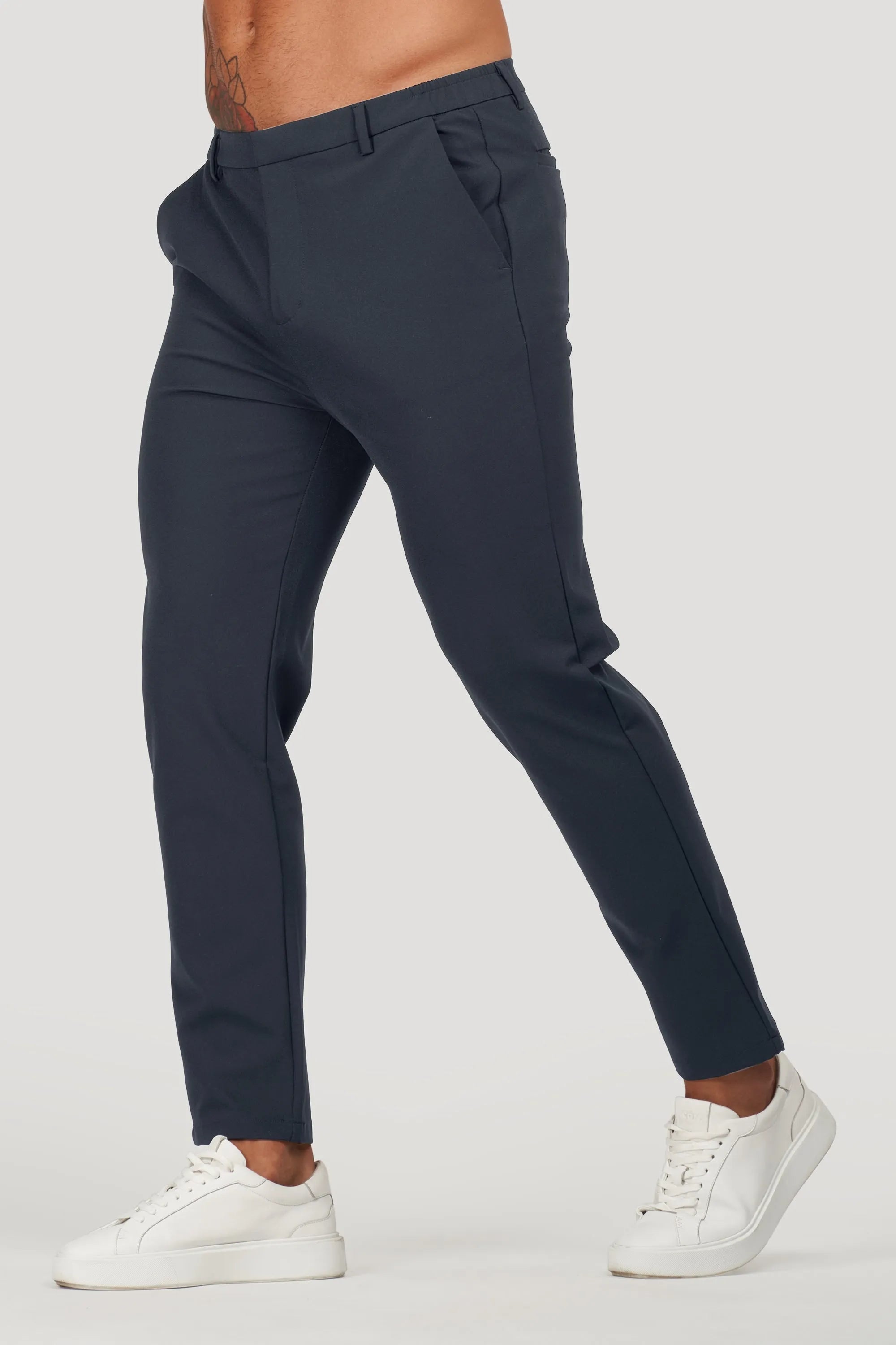 Men's Tech Oryzonwear Navy Blue Tailored Trousers