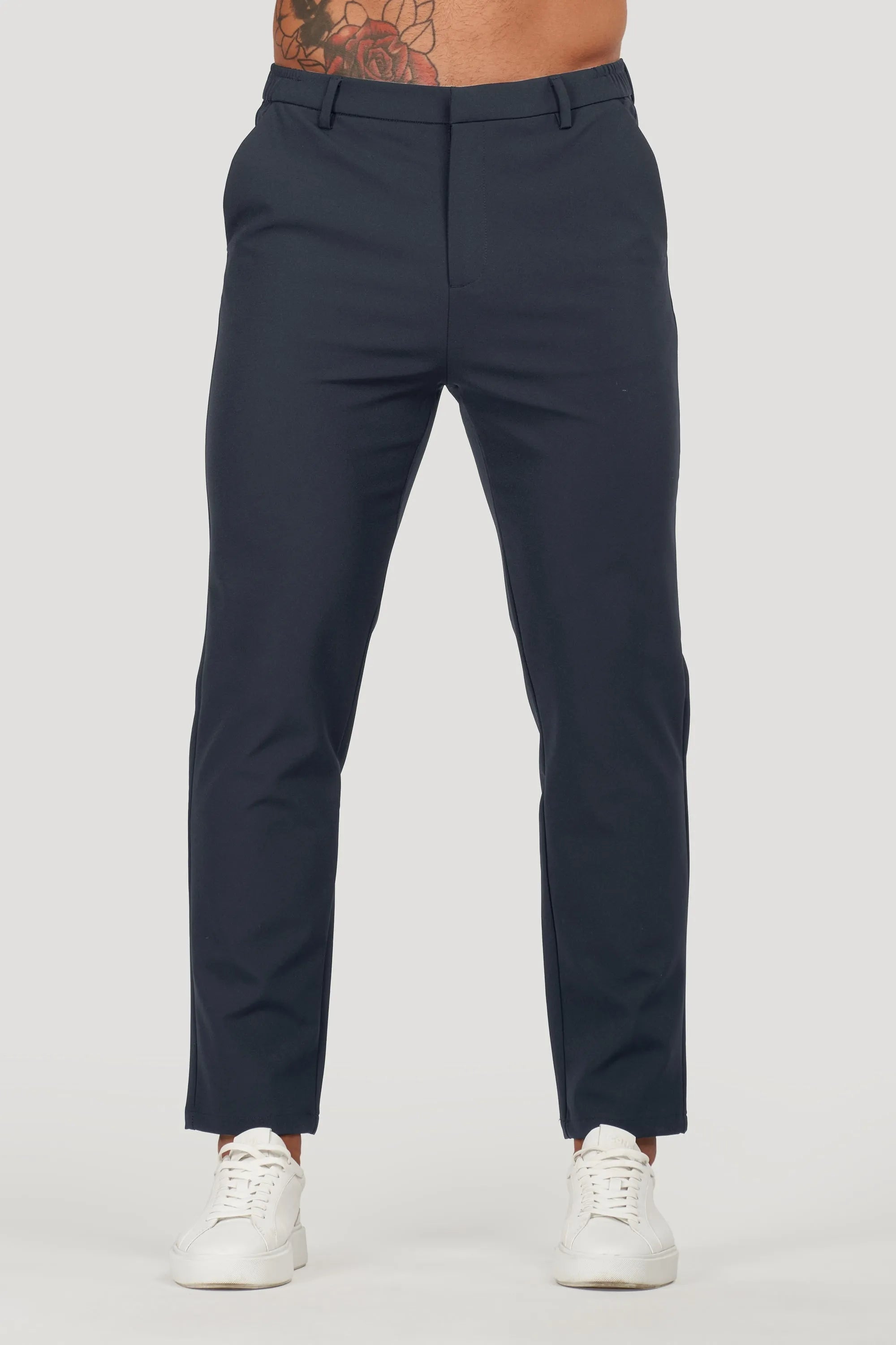 Men's Tech Oryzonwear Navy Blue Tailored Trousers