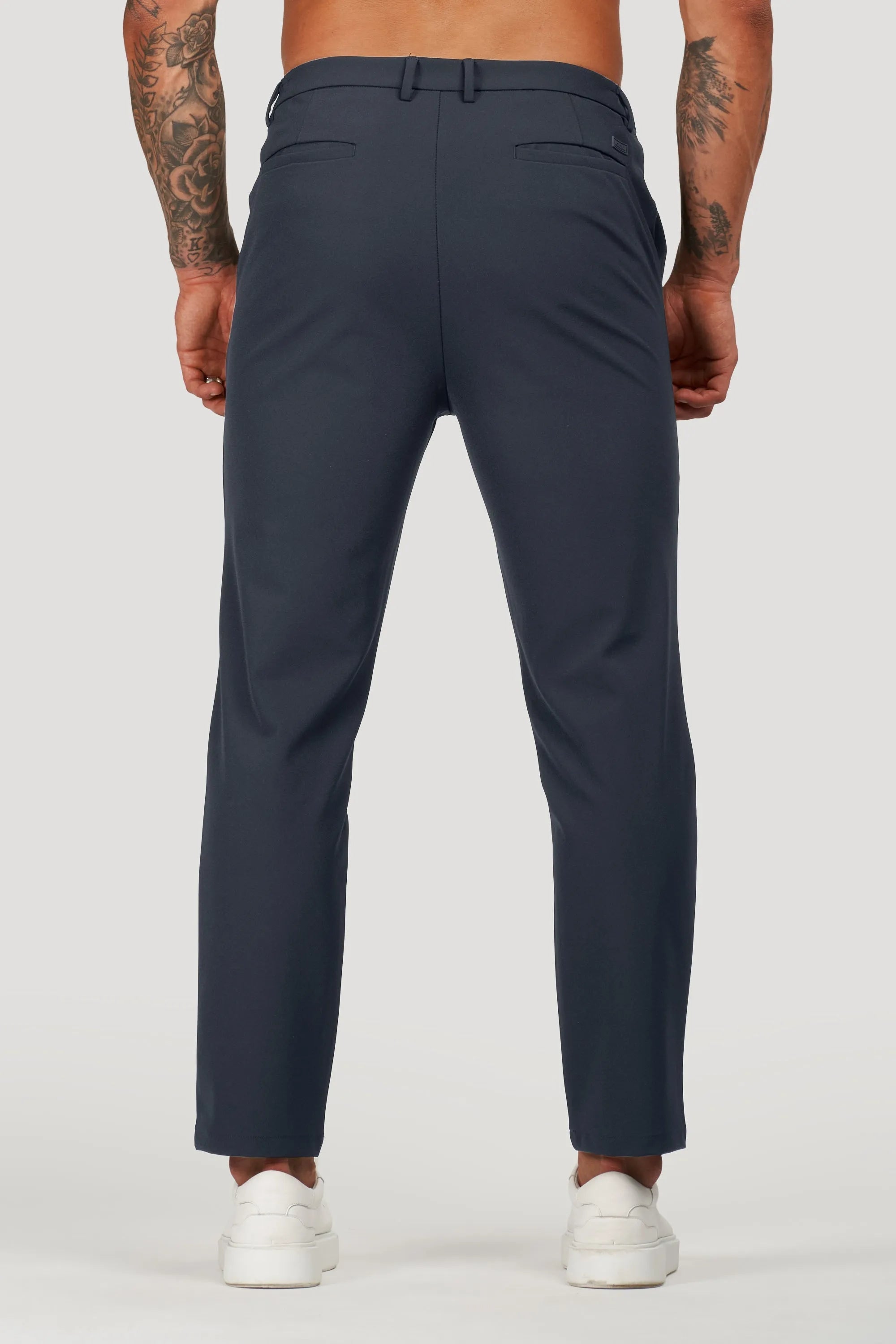 Men's Tech Oryzonwear Navy Blue Tailored Trousers