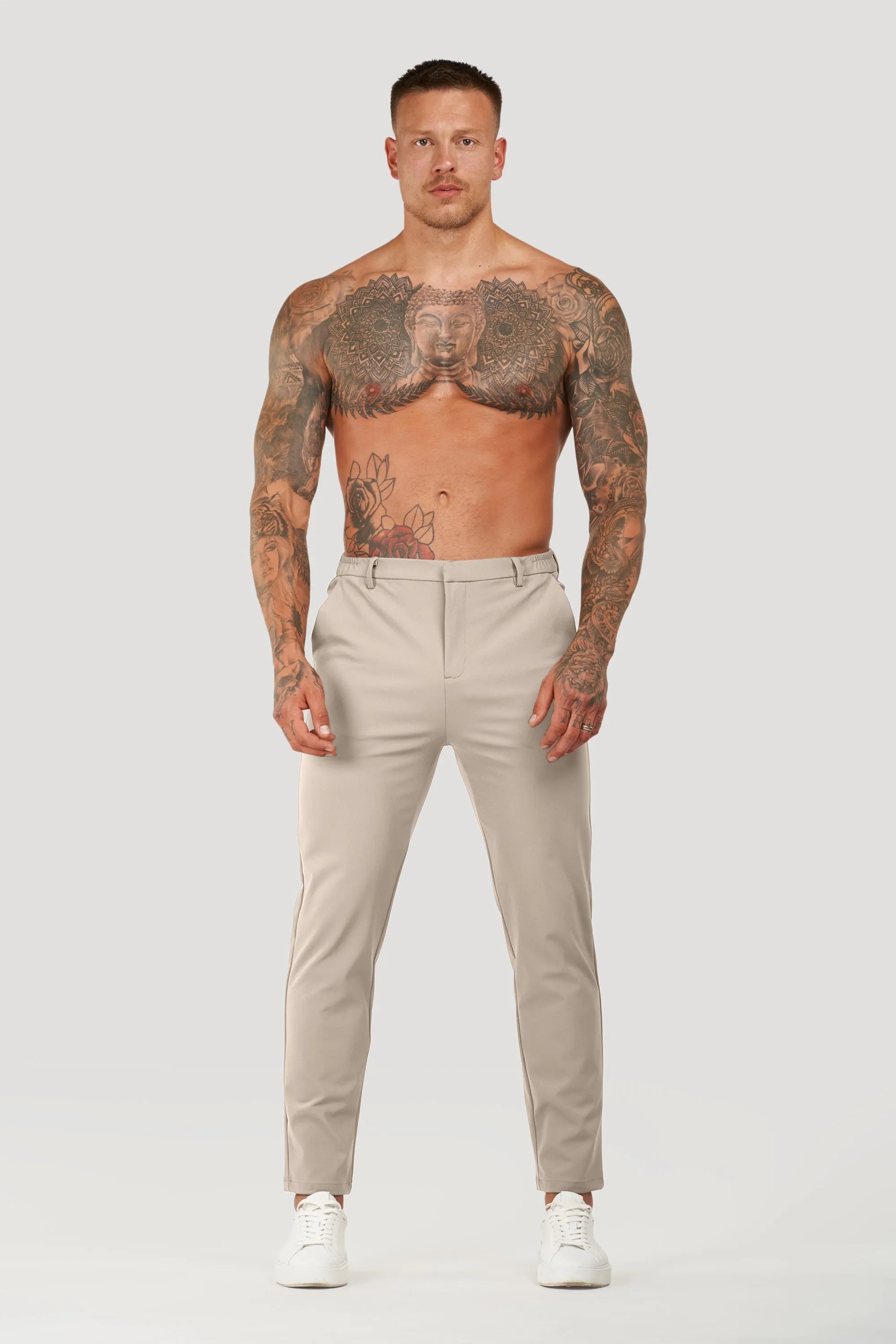Men's Tailoring Trousers Tech Oryzonwear Beige