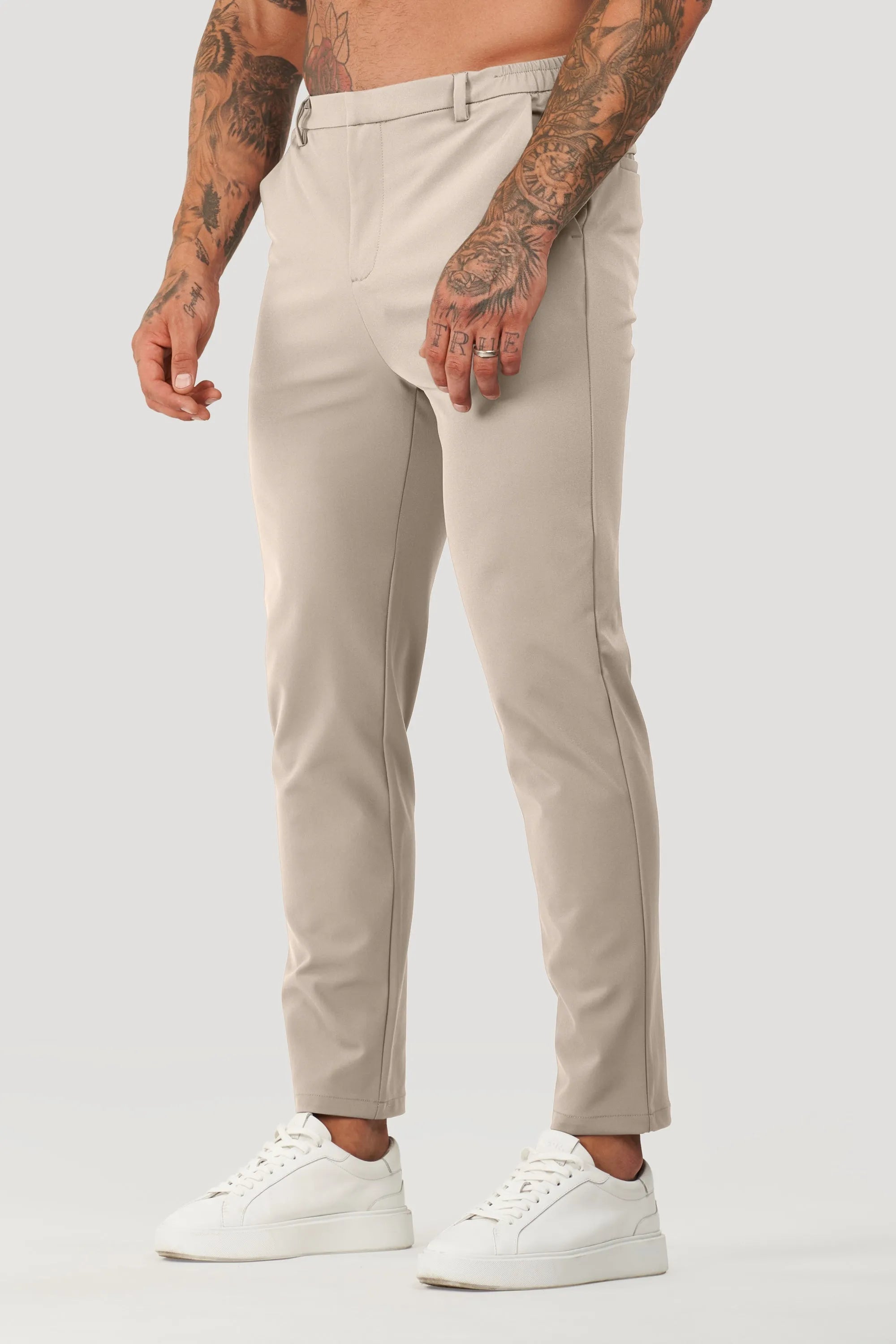 Men's Tailoring Trousers Tech Oryzonwear Beige