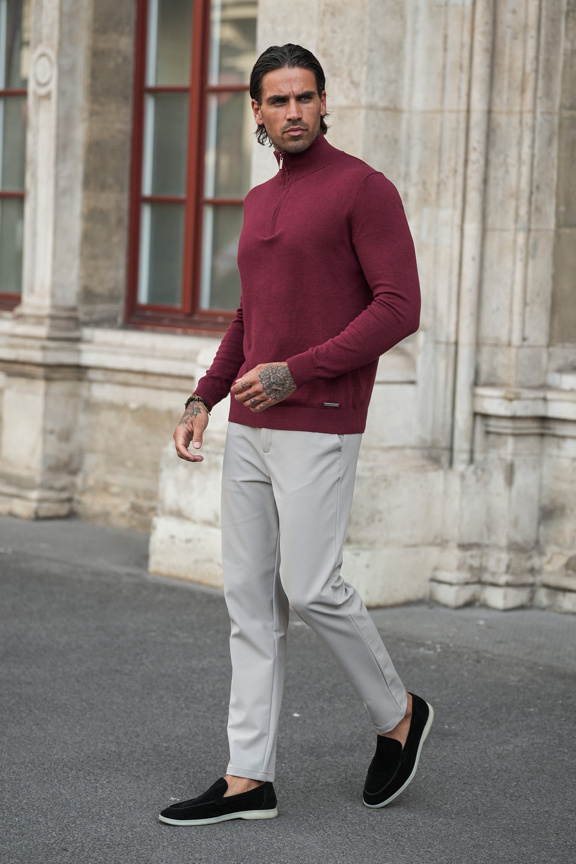 Men's Tailoring Trousers Tech Oryzonwear Beige