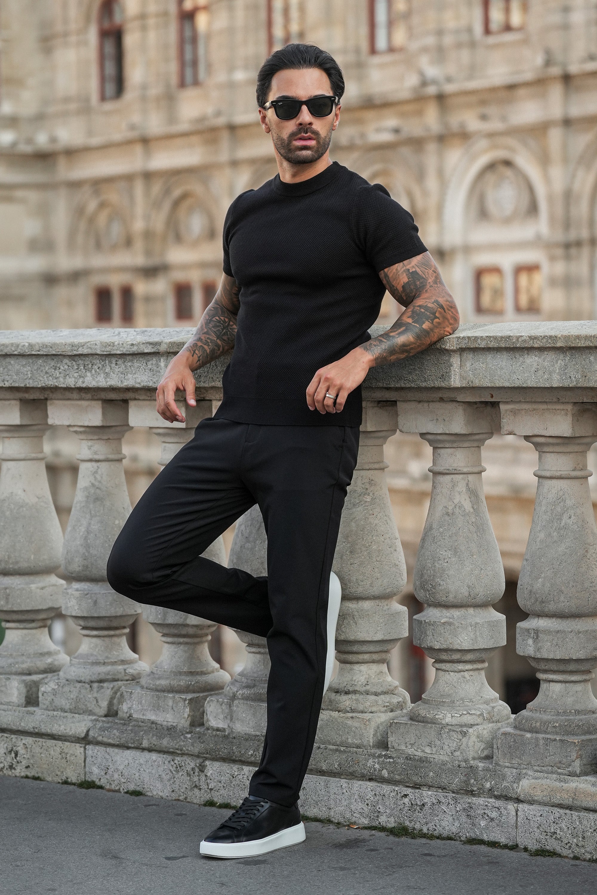 Men's Tailoring Trousers Tech Oryzonwear Black