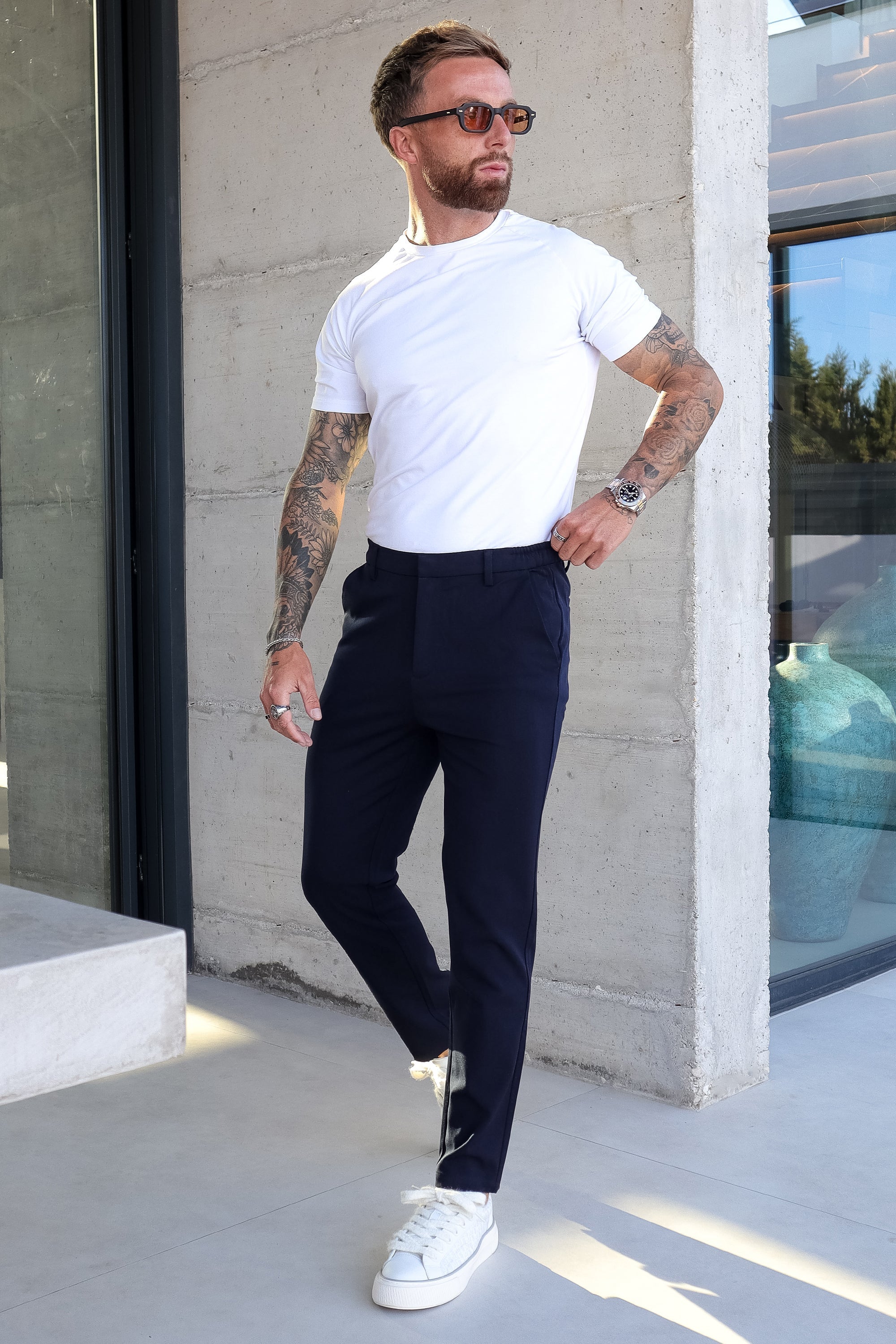 Santis Oryzonwear Men's Dress Pants Blue